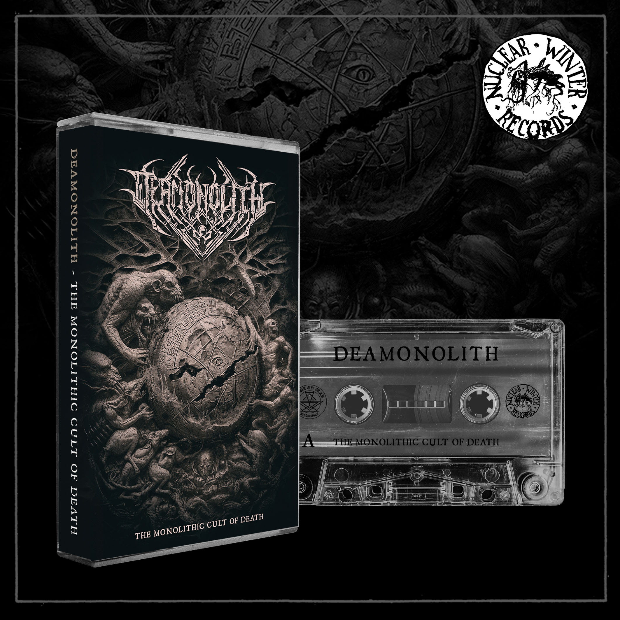 Deamonolith The Monolithic Cult of Death transparent cassette shell edition